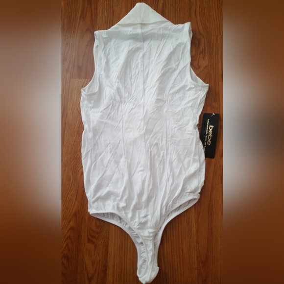 Bebe shinto spirit silk sleeveless wrap bodysuit - Picture 5 of 5